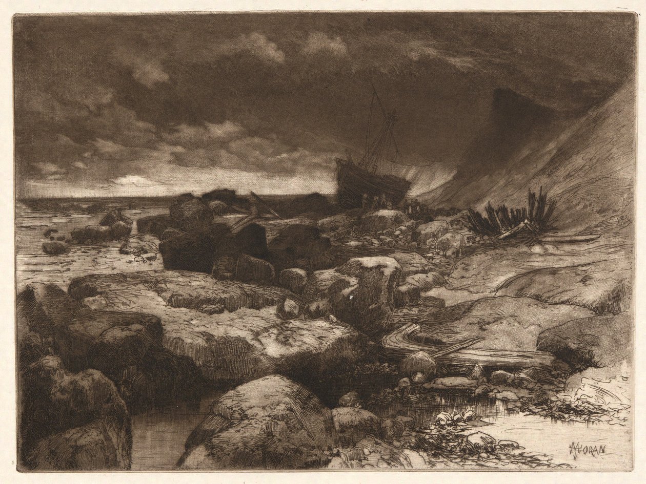 Ett vrak av Thomas Moran