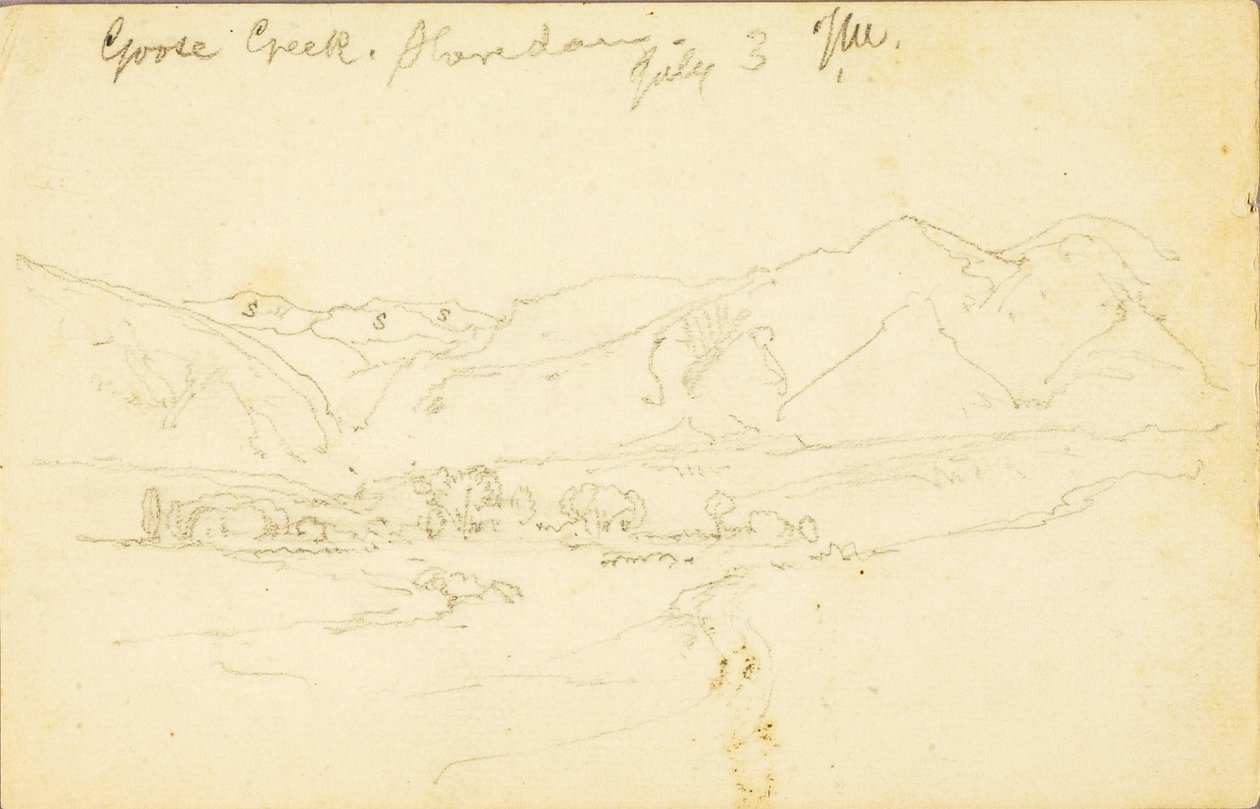 Goose Creek, Sheridan (Wyoming) av Thomas Moran