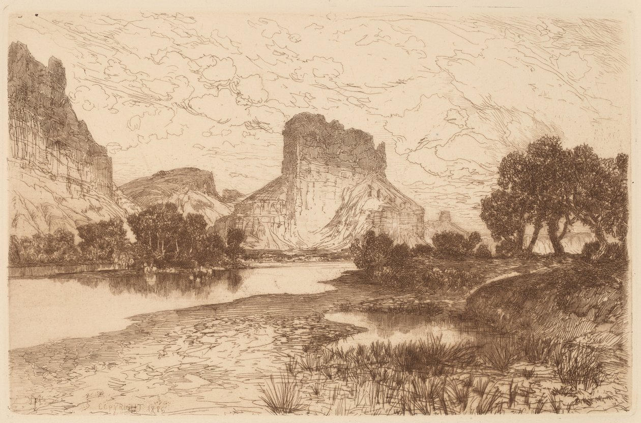 Green River, Wyoming Territory av Thomas Moran