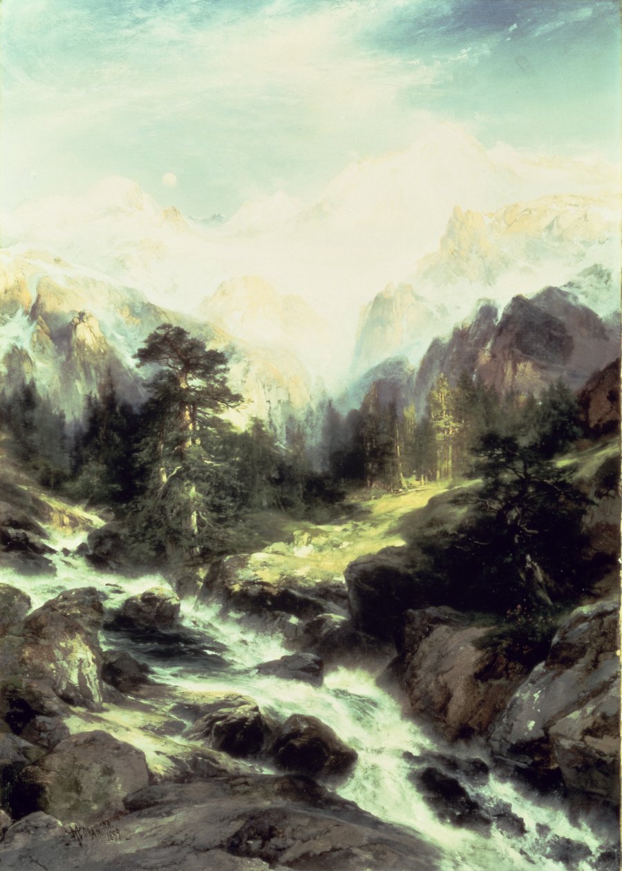 I Teton Range, 1899 av Thomas Moran