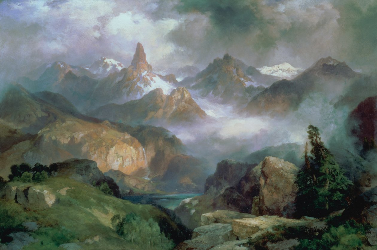 Index Peak, Yellowstone National Park av Thomas Moran