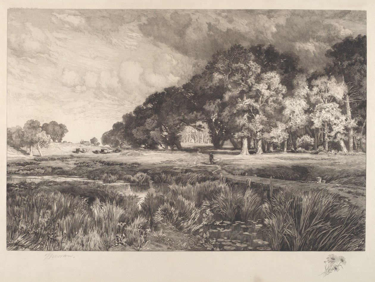 Long Island landskap av Thomas Moran