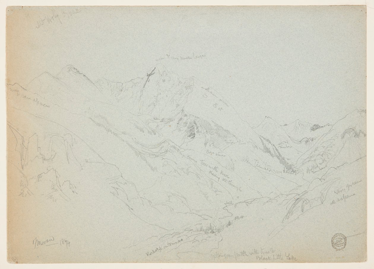 Mount Heliga Korset av Thomas Moran