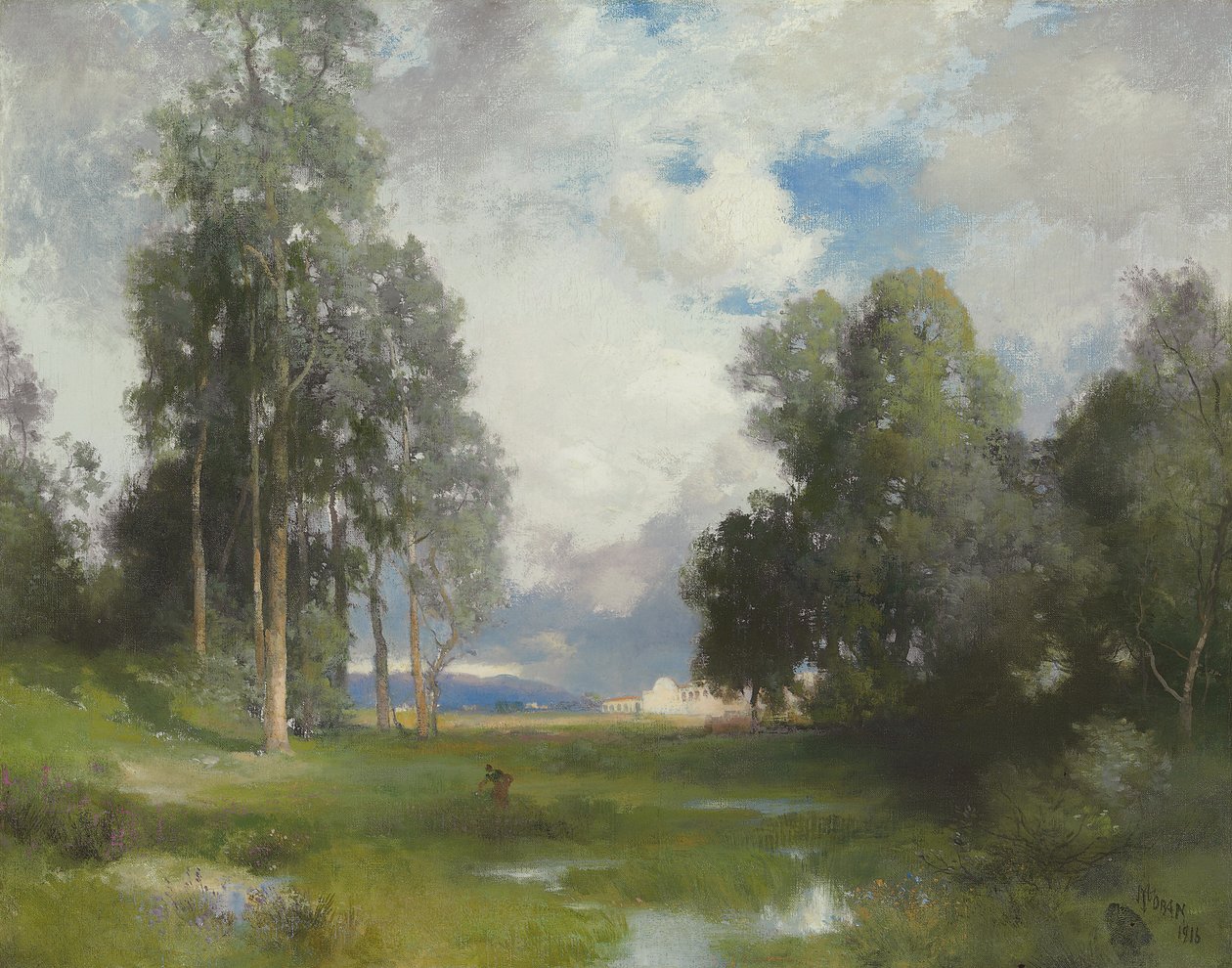 Santa Barbara Mission, 1916 av Thomas Moran