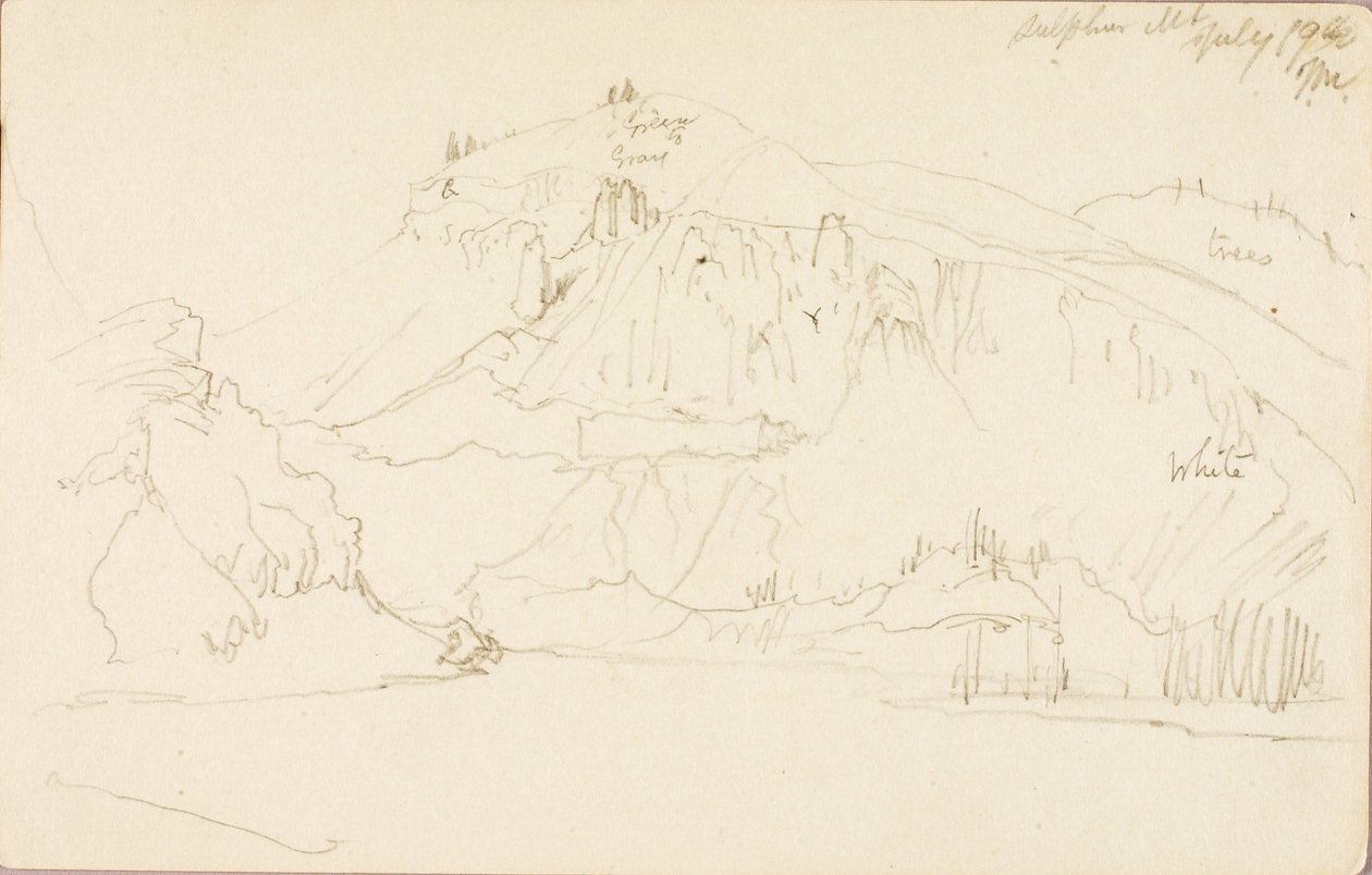 Sulphur Mountain av Thomas Moran