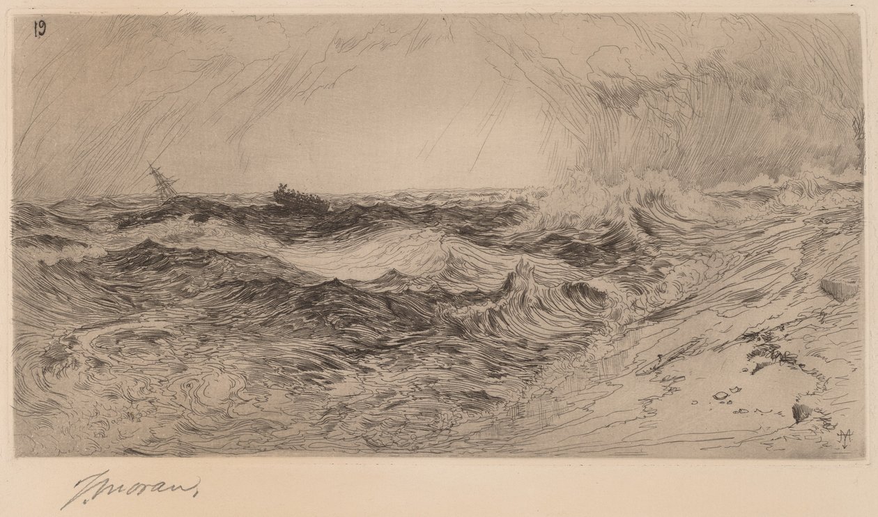 Det rungande havet av Thomas Moran