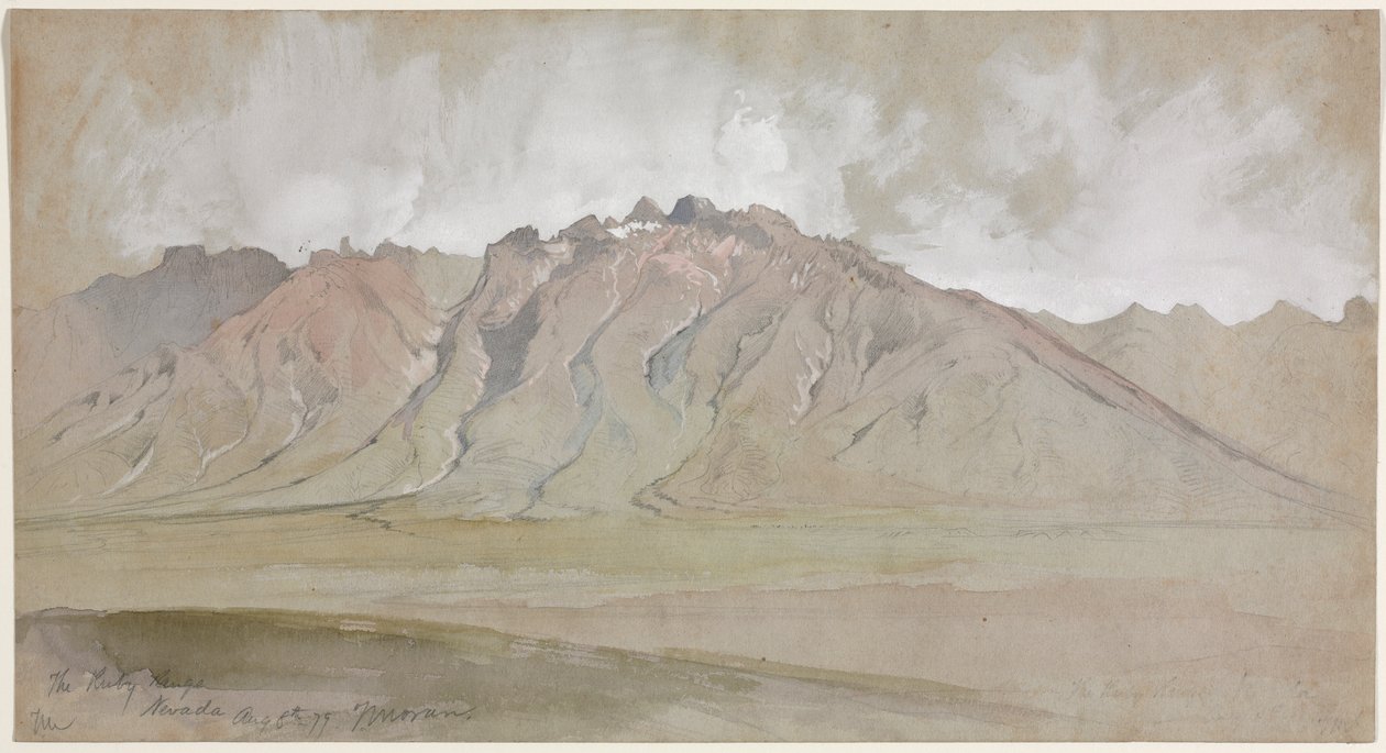 The Ruby Range, Nevada, 1879. av Thomas Moran