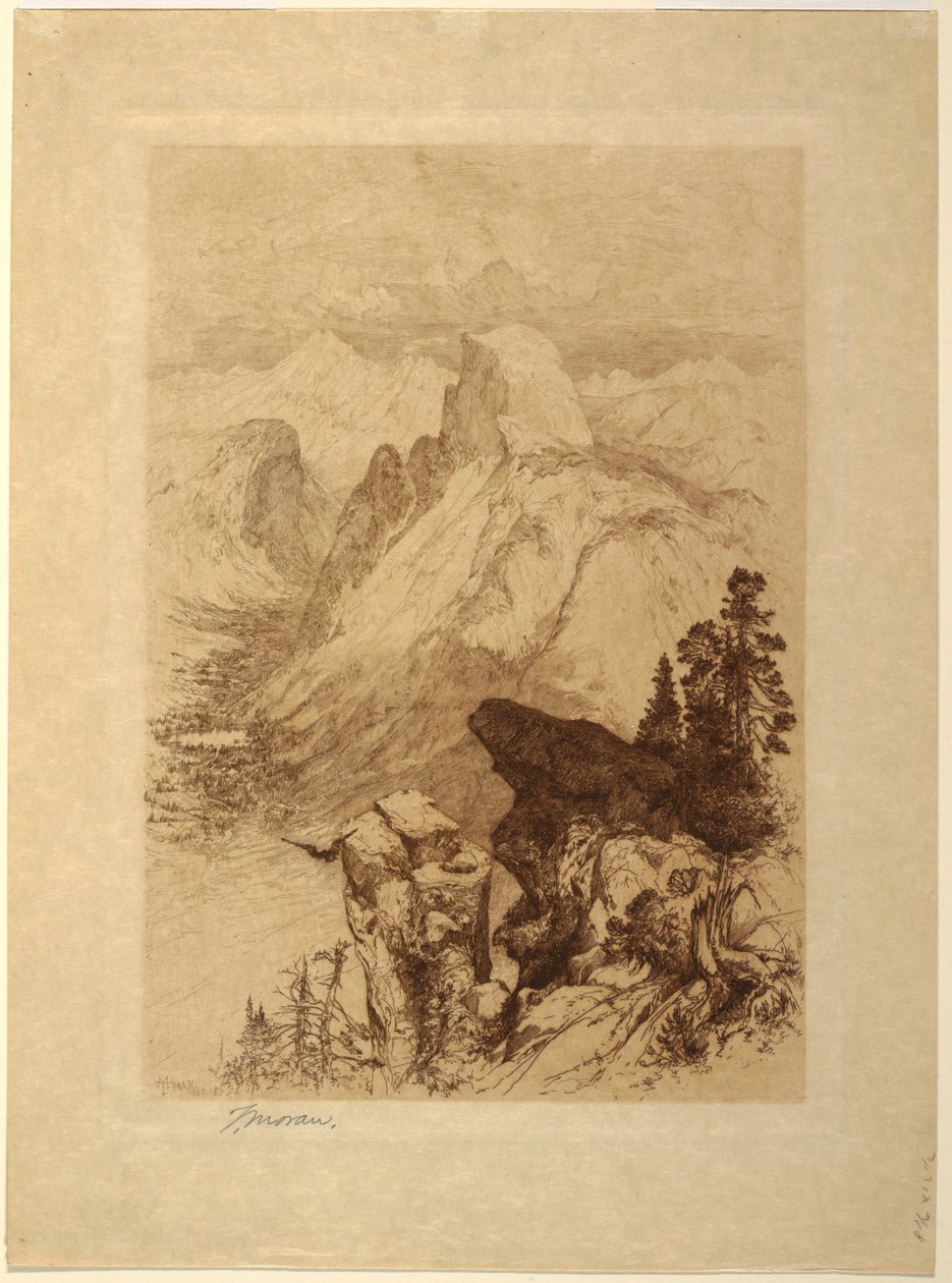 South Dome, Yosemite Valley av Thomas Moran