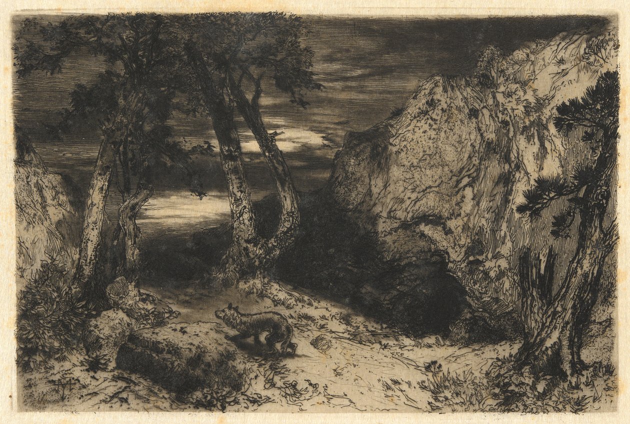 Skymning i Arizona av Thomas Moran