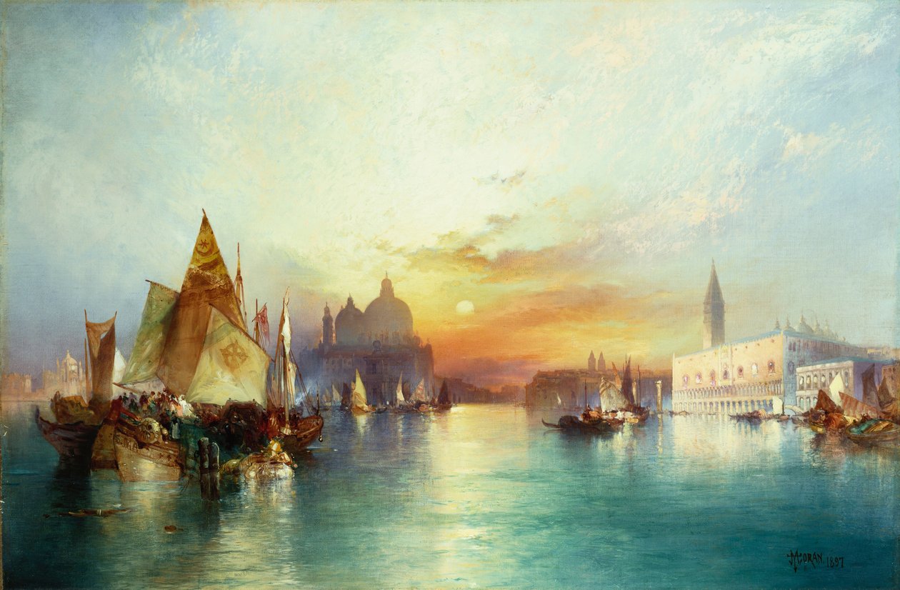 Venedig, 1897 av Thomas Moran