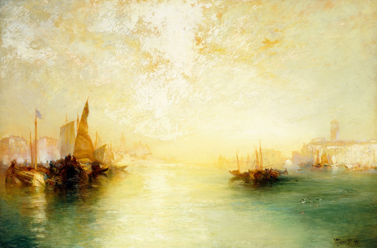 Venedig, 1909 av Thomas Moran