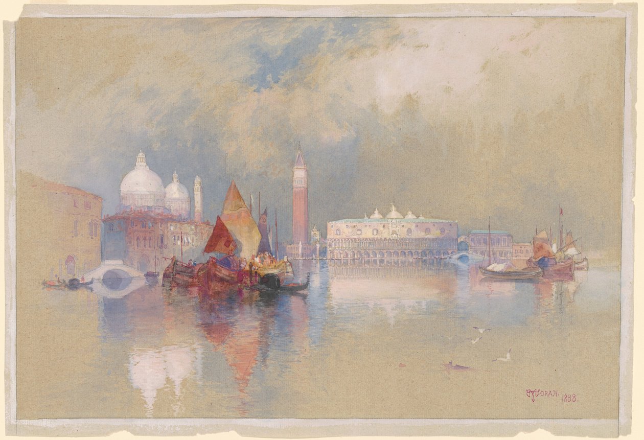Utsikt över Venedig av Thomas Moran