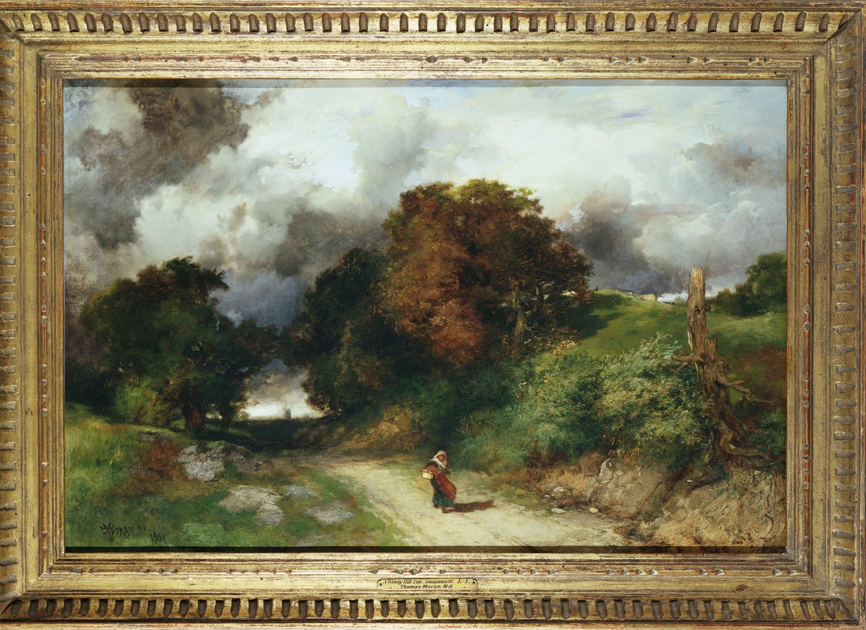 Windy Hilltop, Amagansett, Long Island, 1901 av Thomas Moran