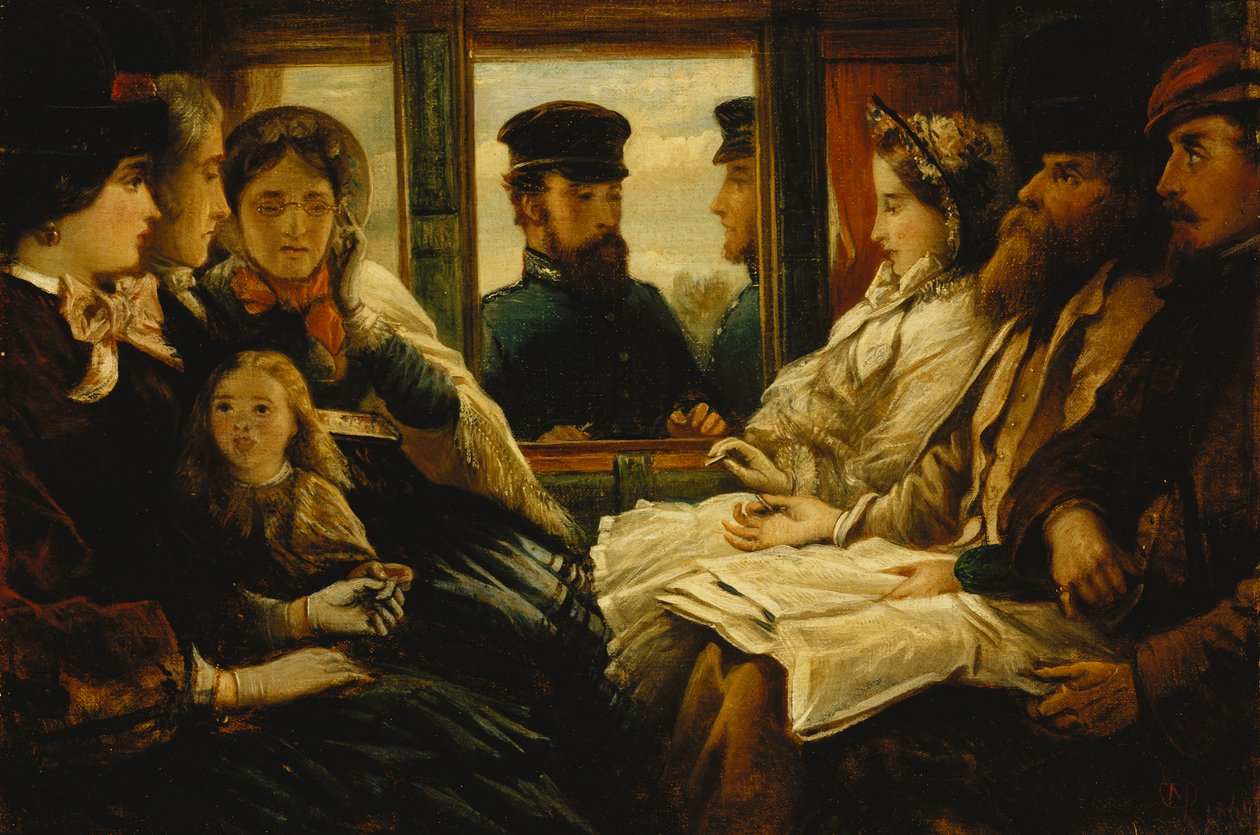 Resande present 1860 "Biljetter tack", 1861 av Thomas Musgrave Joy
