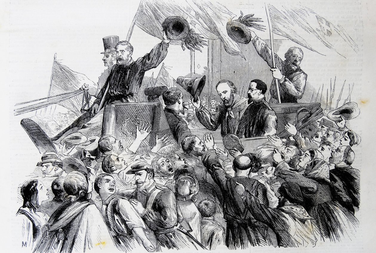 Garibaldis intåg i Neapel, 1860 av Thomas Nast