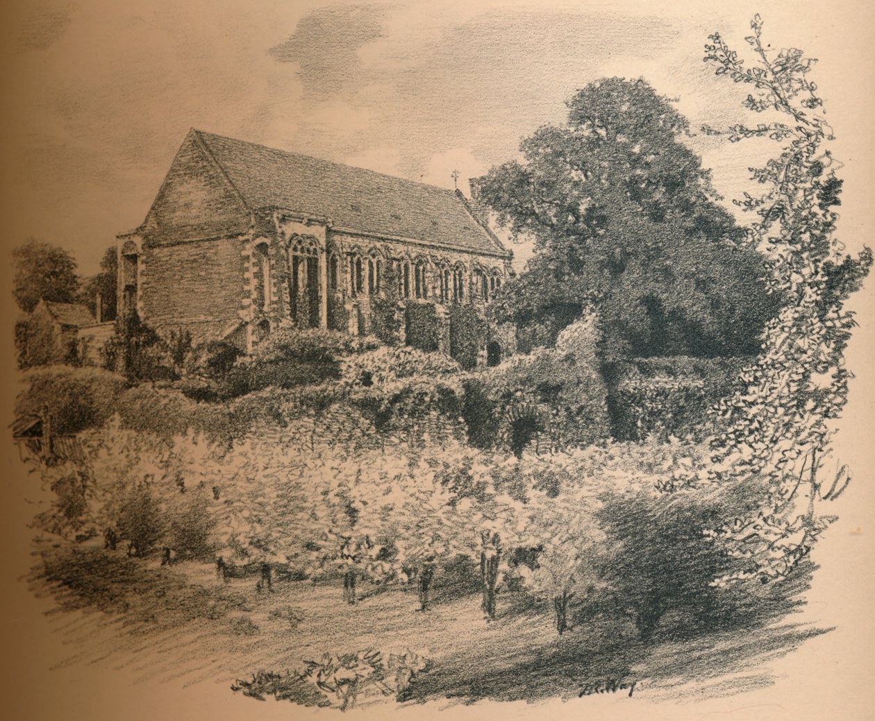 The Hall, Eltham Palace, 1902 av Thomas Robert Way