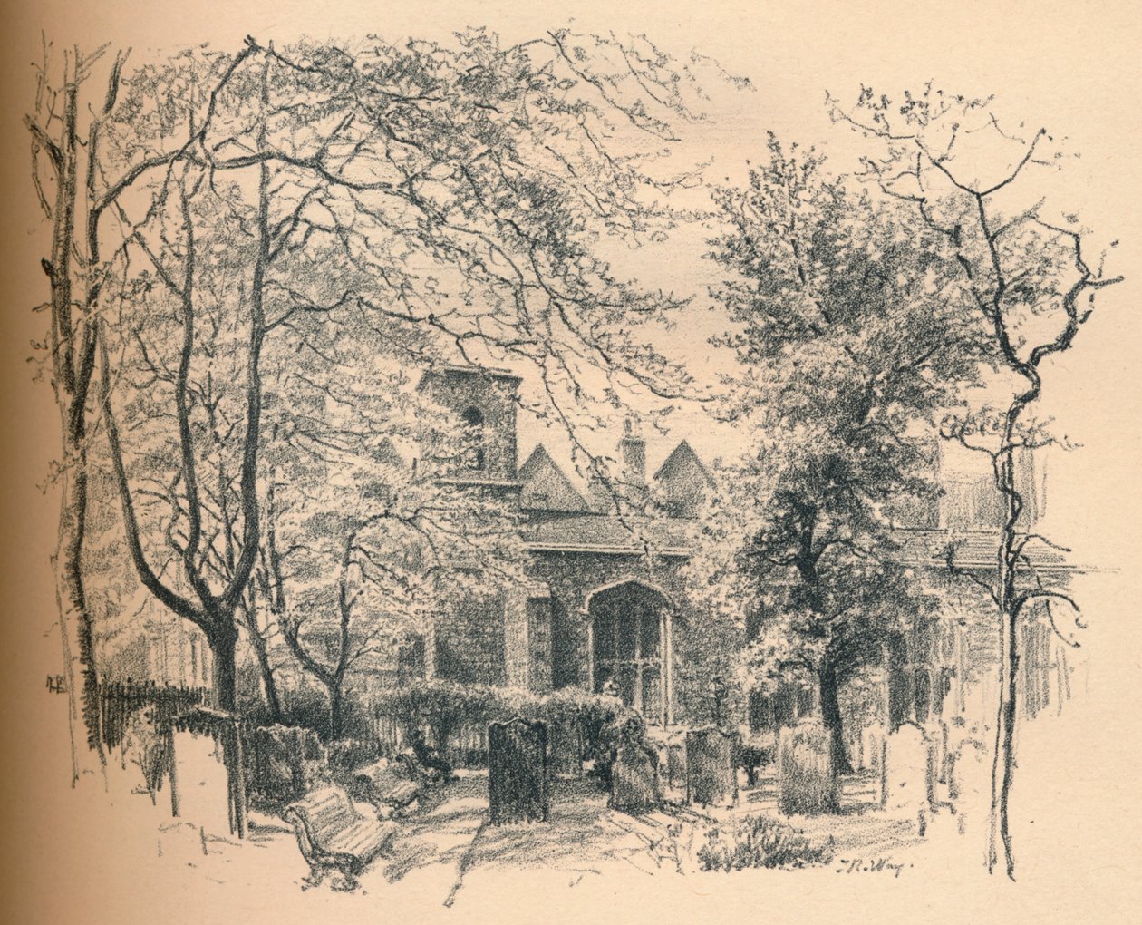 Det kungliga kapellet, Savoypalatset, 1902 av Thomas Robert Way