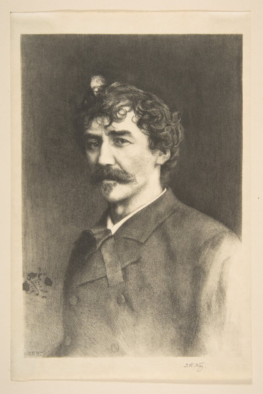Whistler med White Lock, odaterad. av Thomas Robert Way