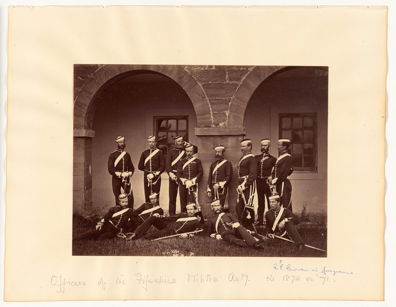 Officerare i Fifeshire Militia Artillery av Thomas Rodger
