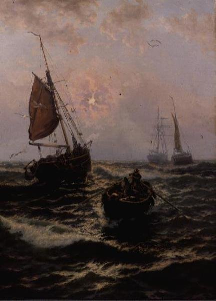 Fiskebåt i nöd av Thomas Rose Miles