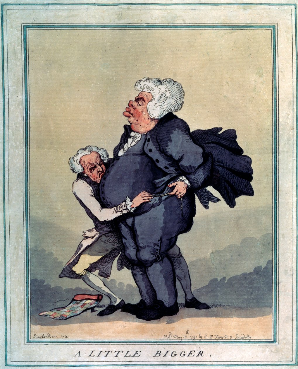 Lite större, 1791. av Thomas Rowlandson
