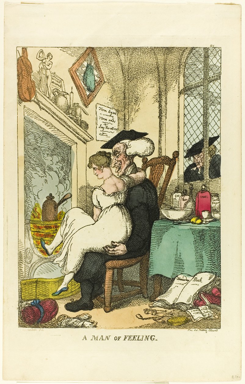 En man av känsla av Thomas Rowlandson