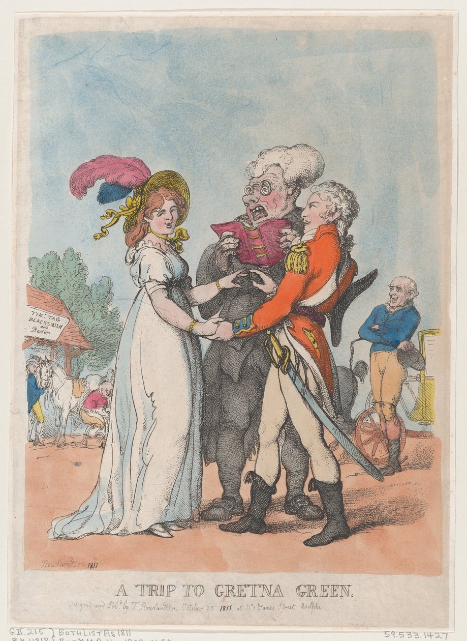 En resa till Gretna Green, 1803., 1803. av Thomas Rowlandson