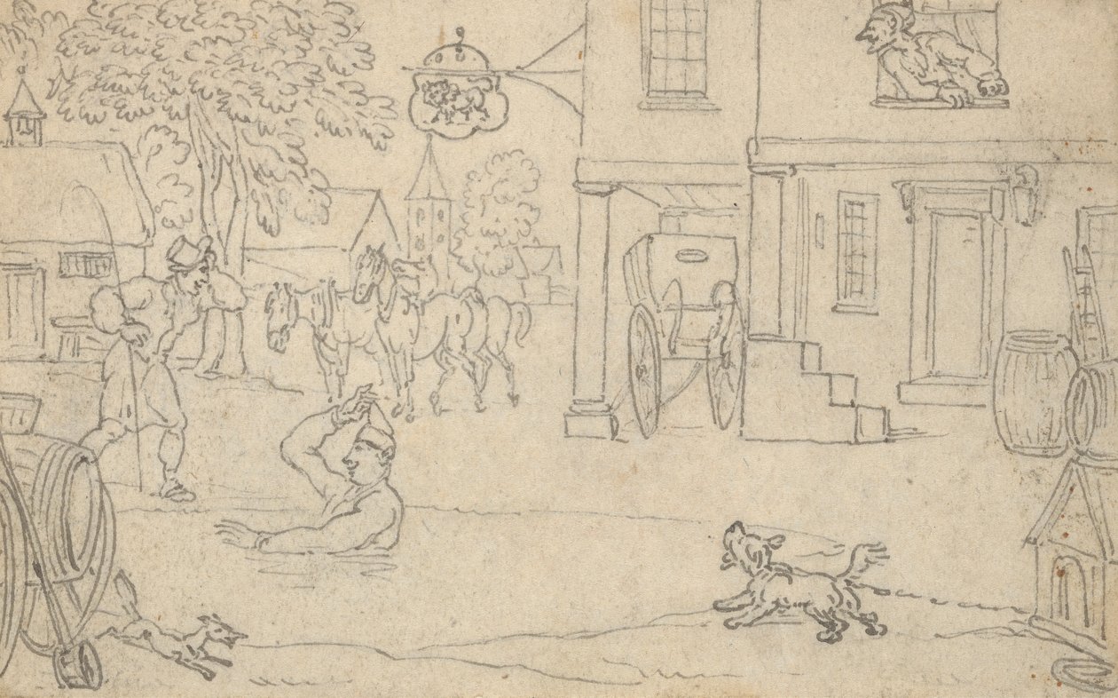 Albumritning av Thomas Rowlandson