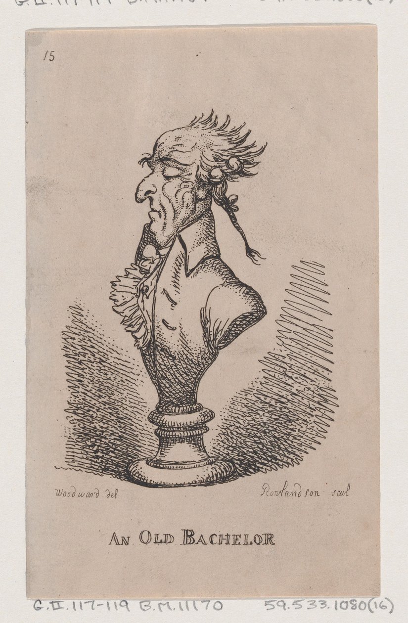 En gammal ungkarl, 1808., 1808. av Thomas Rowlandson