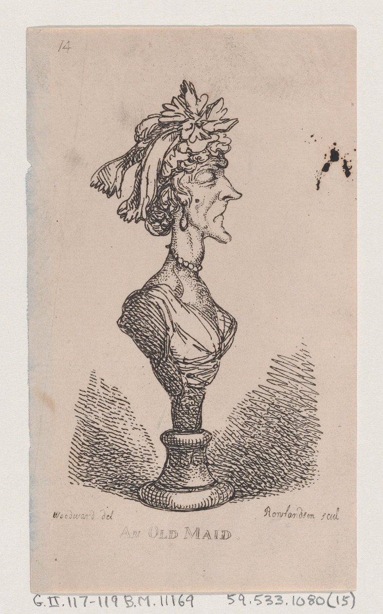 En gammal piga, 1808., 1808. av Thomas Rowlandson