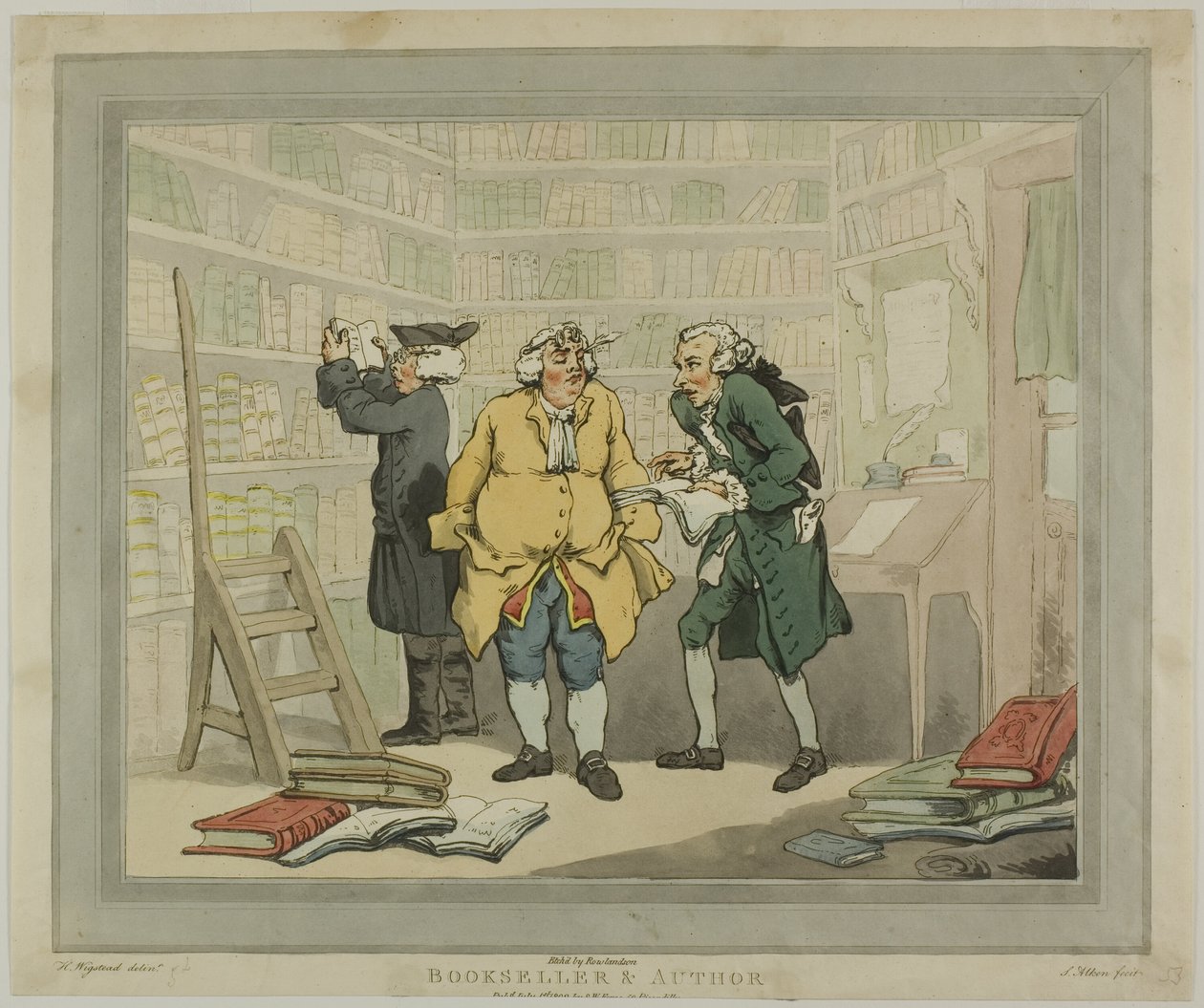 Bokhandlare och författare av Thomas Rowlandson