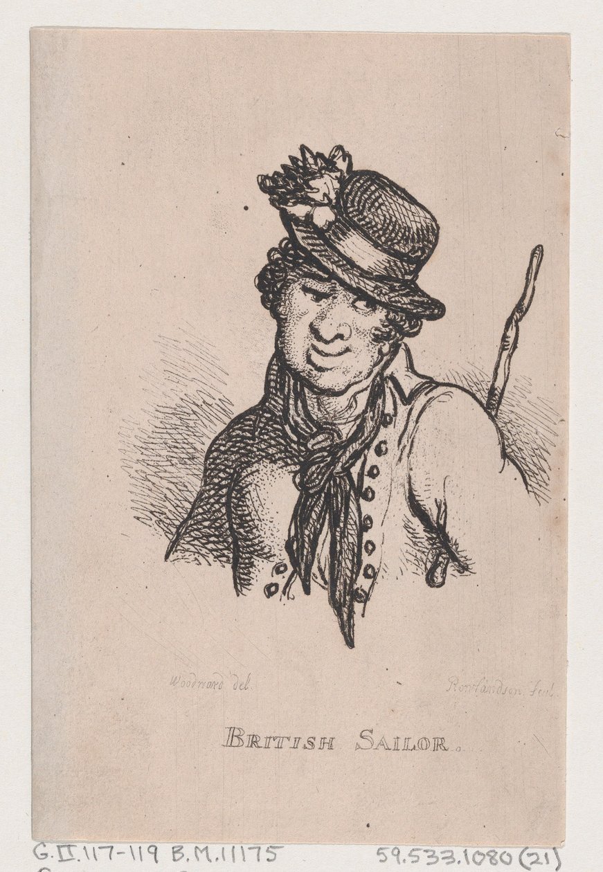 Brittisk sjöman, april 1808., april 1808. av Thomas Rowlandson