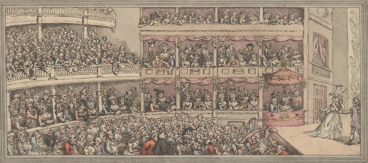 Covent Garden Theatre, 1792, 1792. av Thomas Rowlandson