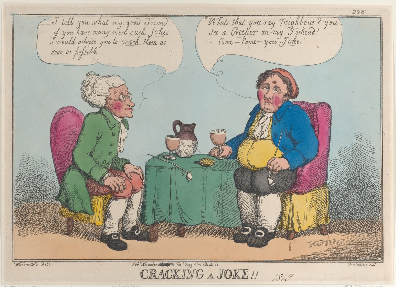 Att göra ett skämt!!, 1813., 1813. av Thomas Rowlandson