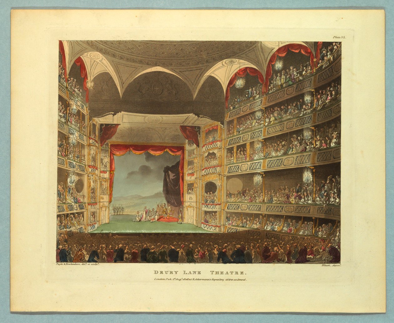 Drury Lane Theatre från Ackermann