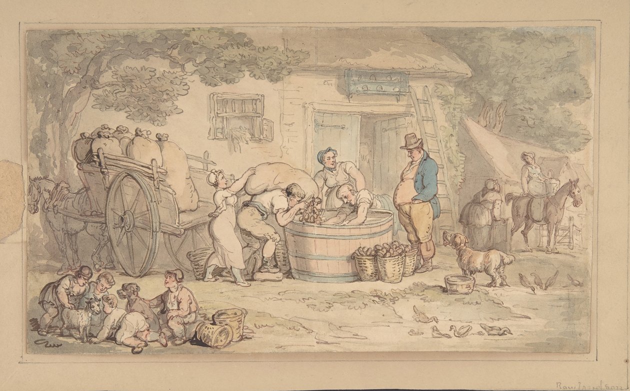 Lantbruksscen, 1780-1827. av Thomas Rowlandson