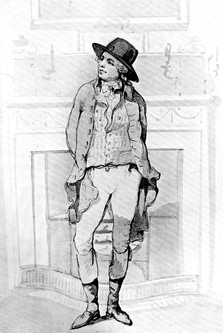 George Morland, 1786. av Thomas Rowlandson