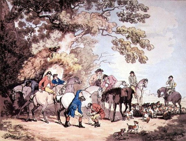 Går ut på morgonen av Thomas Rowlandson