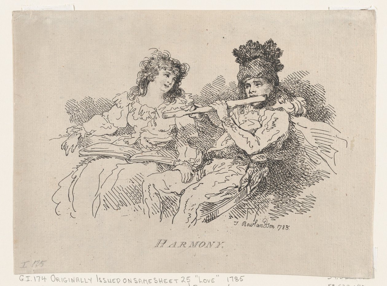 Harmony, 12 augusti 1785, 12 augusti 1785. av Thomas Rowlandson