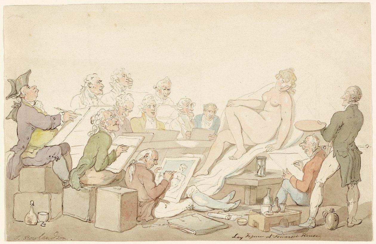 Lågfigur på Somerset House av Thomas Rowlandson