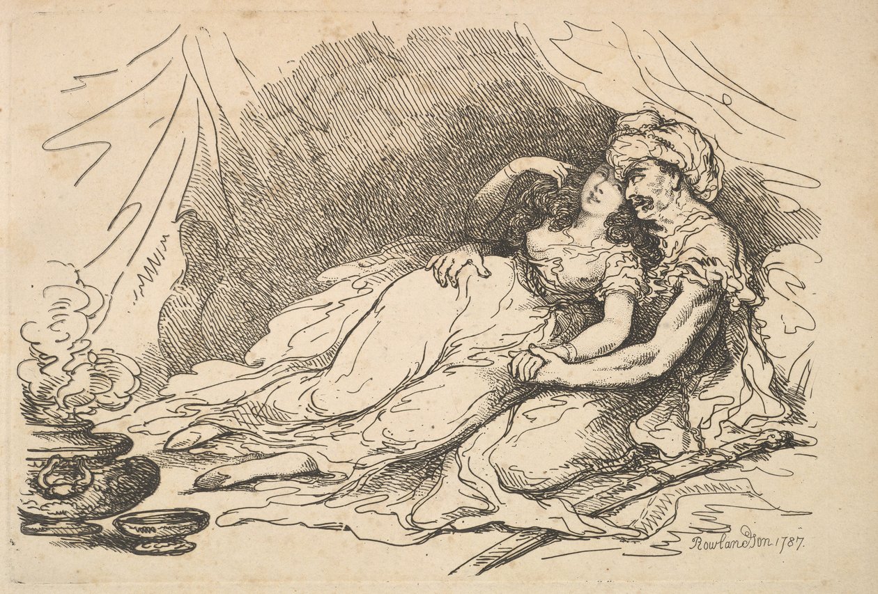 Kärlek i öster, 1787. av Thomas Rowlandson