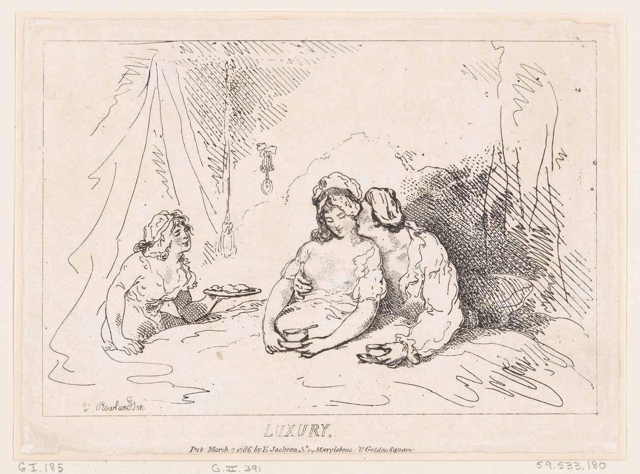 Lyx, 7 mars 1786., 7 mars 1786. av Thomas Rowlandson