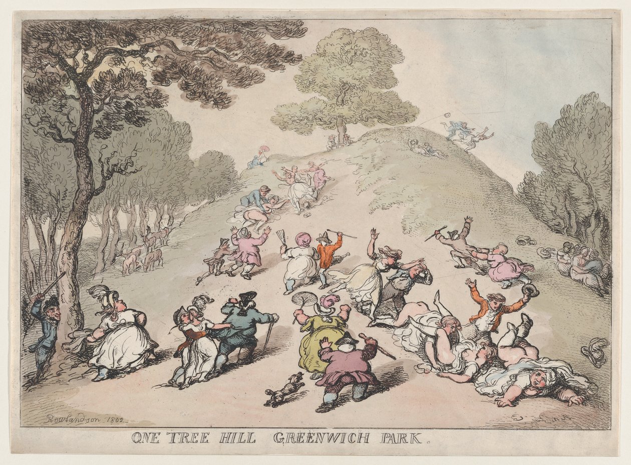 One Tree Hill, Greenwich Park, 1802, 1802. av Thomas Rowlandson