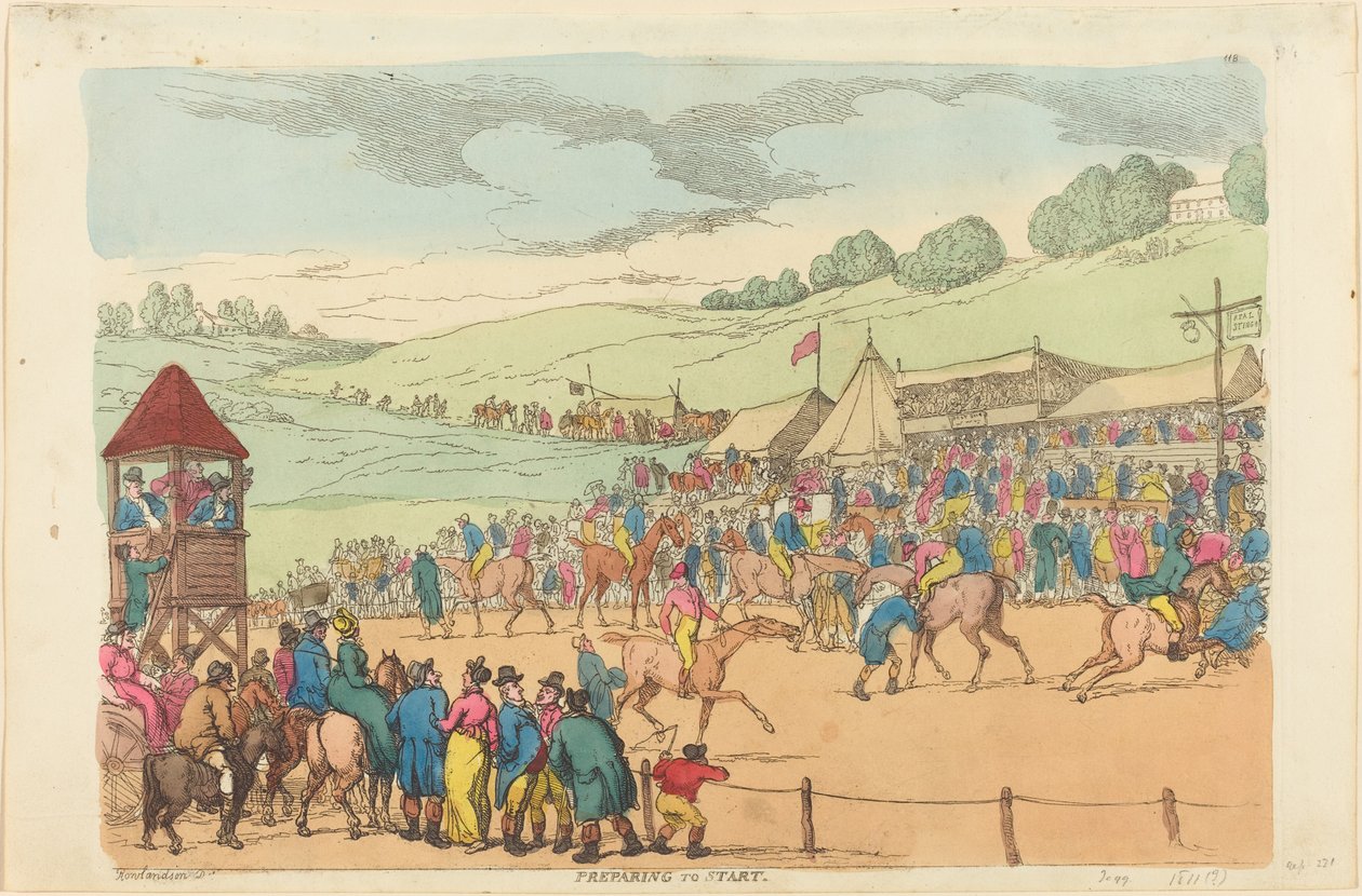 Förbereder för start av Thomas Rowlandson