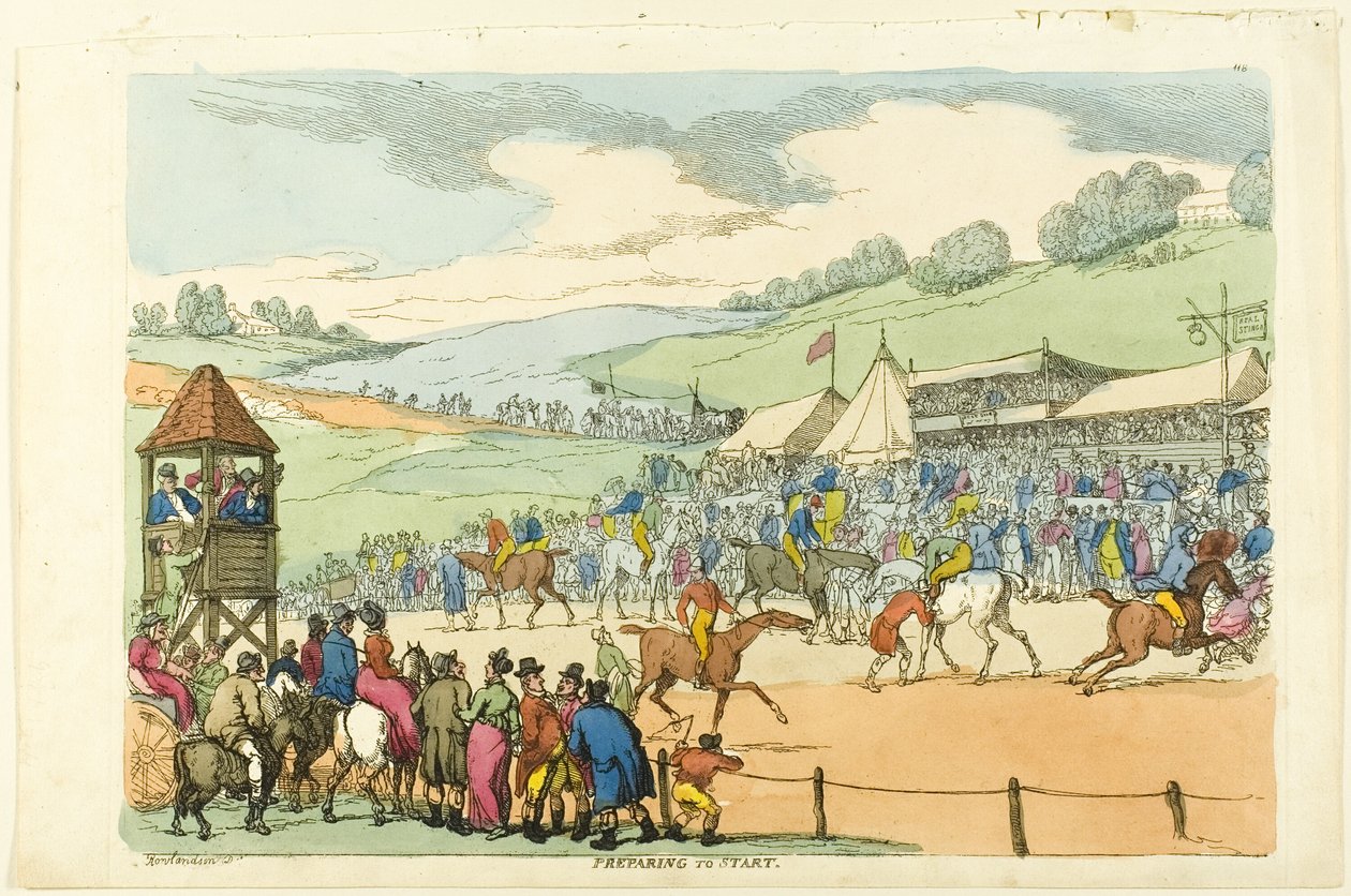 Förbereder för start av Thomas Rowlandson
