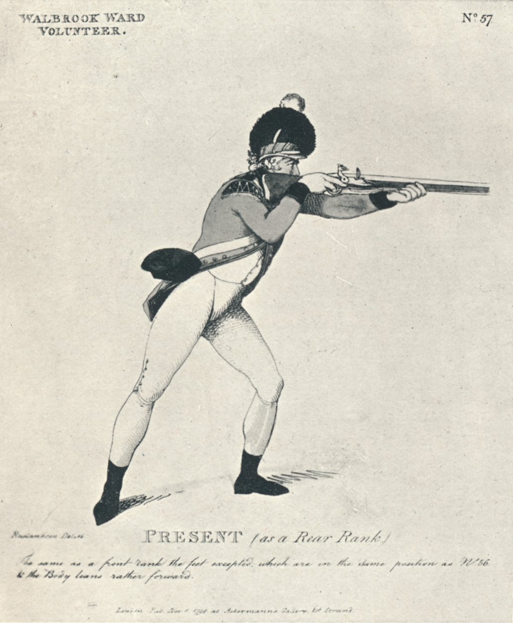 Närvarande som en bakre rang, 1798 1909 av Thomas Rowlandson