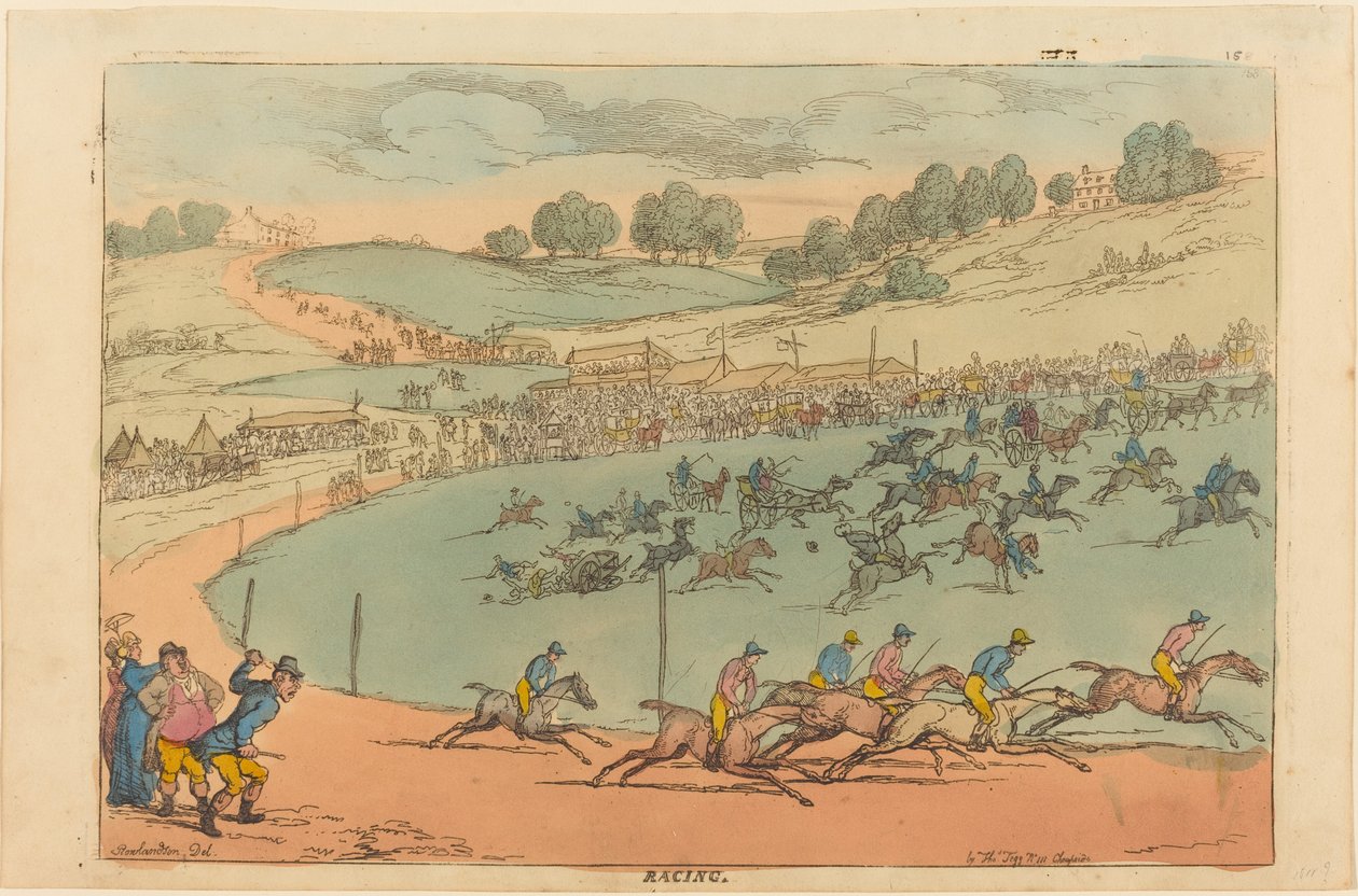 Tävlings av Thomas Rowlandson