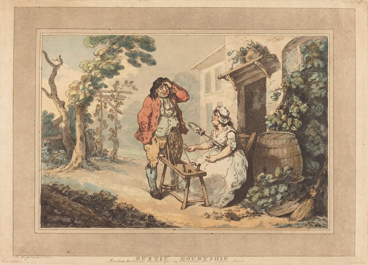 Rustik uppvaktning av Thomas Rowlandson
