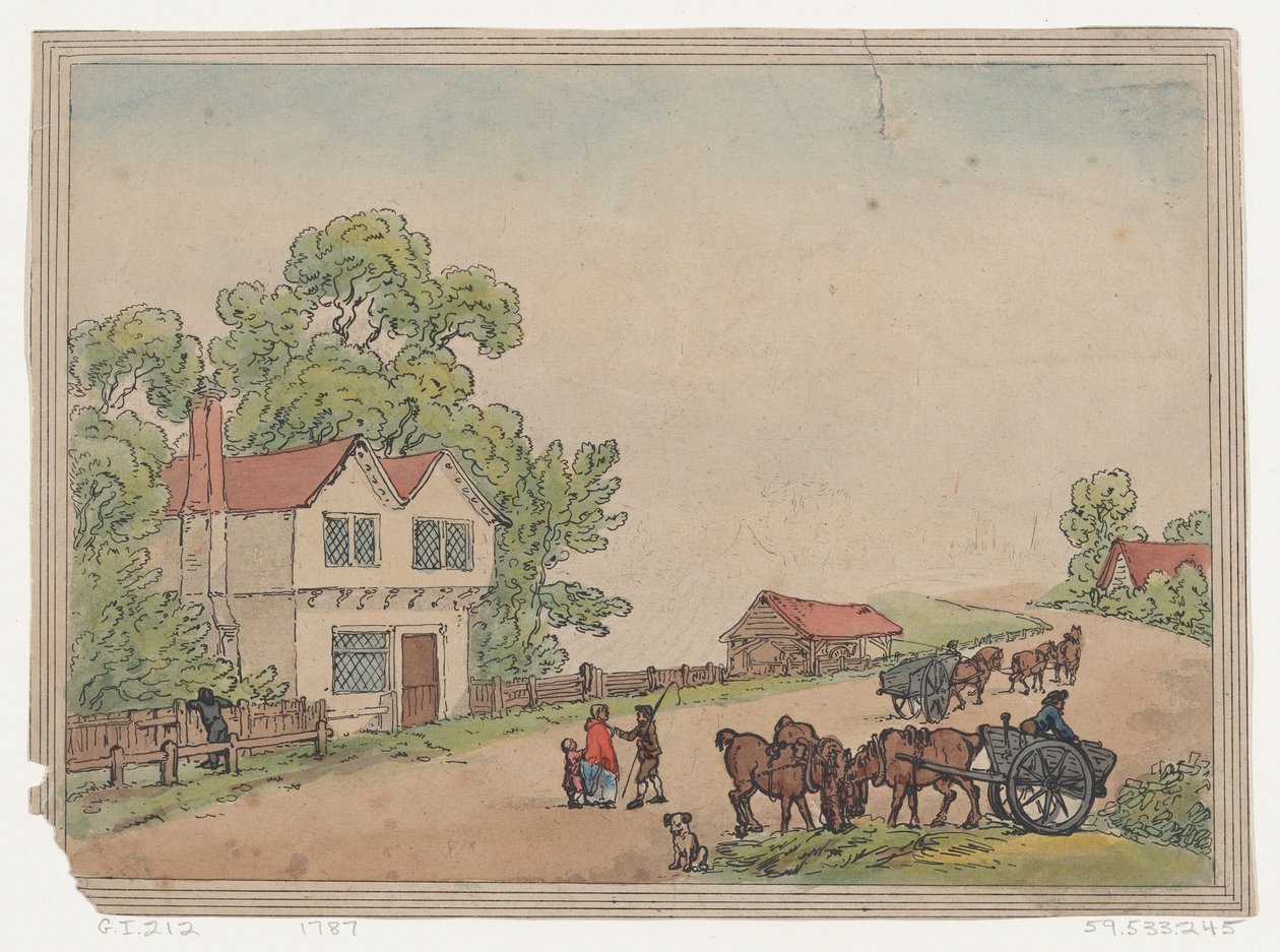 Rustik skiss, 1787., 1787. av Thomas Rowlandson