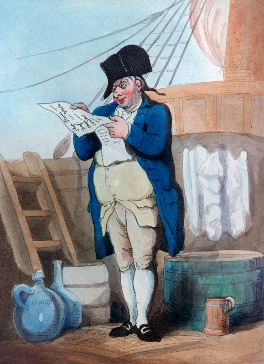 Skeppsbutikstjänsteman, 1799 av Thomas Rowlandson